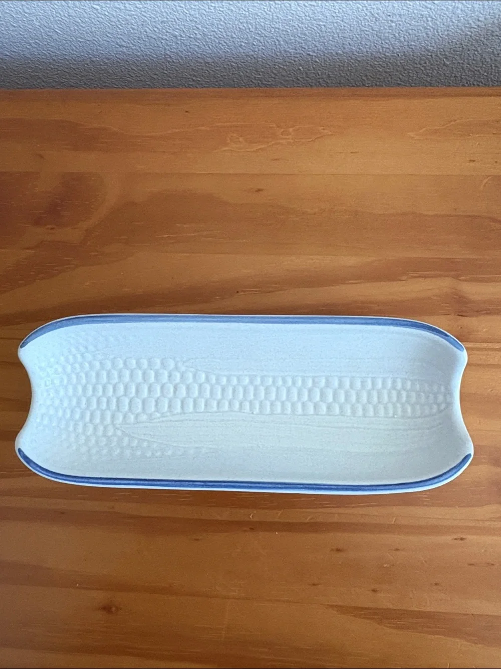 Vintage Pfaltzgraff Yorktowne Stoneware Corn on the Cob Side Dish Tray Set of 4